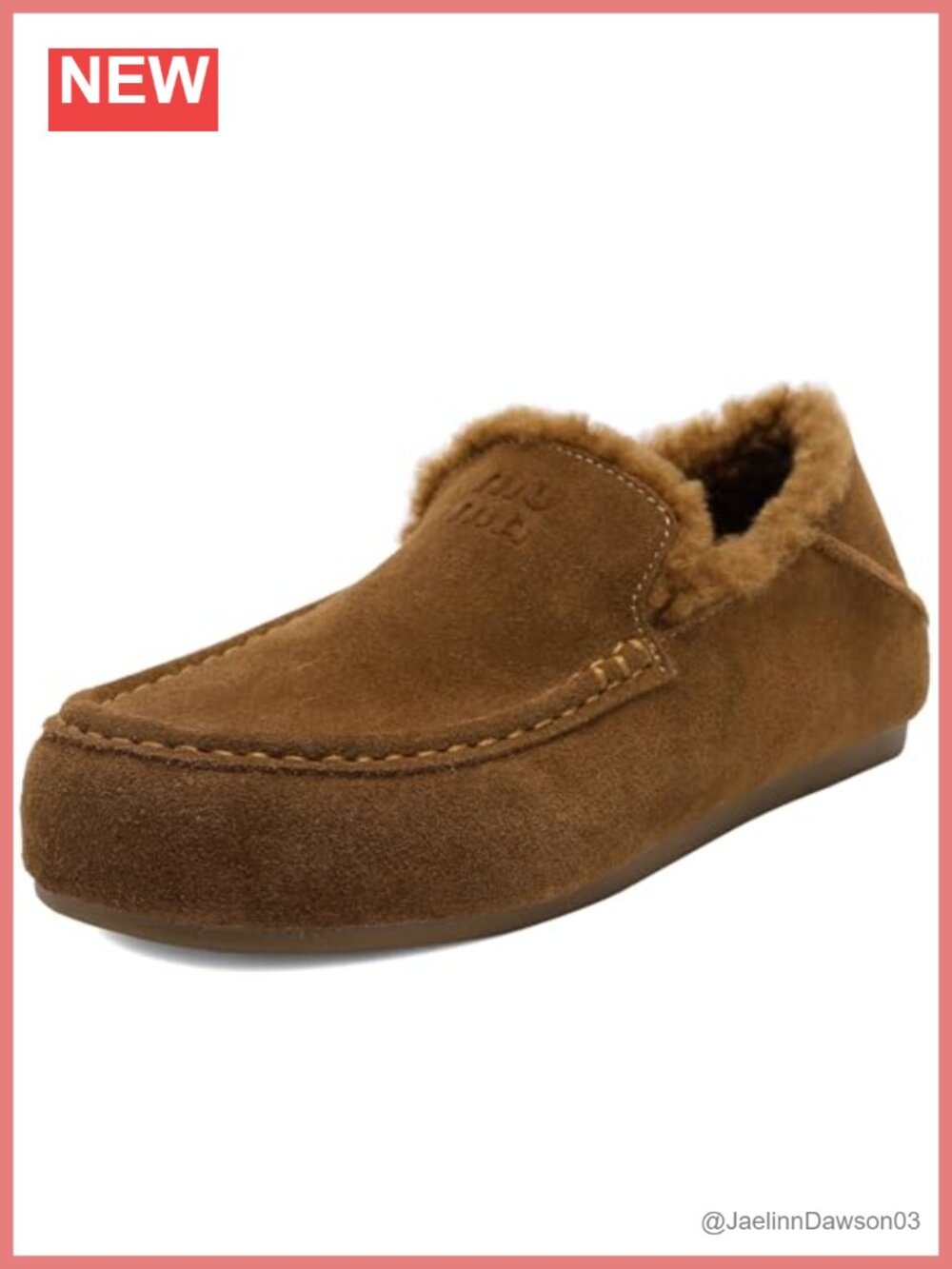 Women's Suede Mocc Slip-On Shoes with Fur Lining